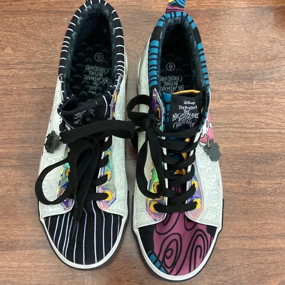 Ground Up Disney Nightmare Before Christmas Colorful Sneakers Sz 9
